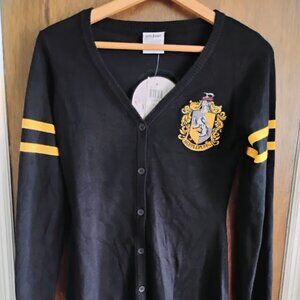Harry Potter Hermione Granger Hufflepuff Cardigan Women's Sz S - NWT MSRP $60